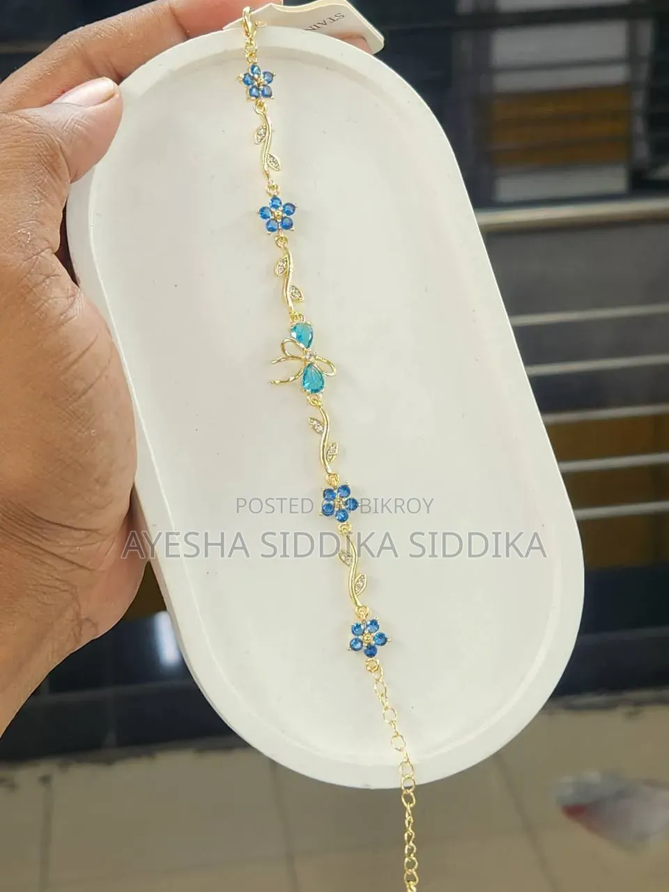 বো অ্যান্টি-টার্নিশ চেইন ব্রেসলেট