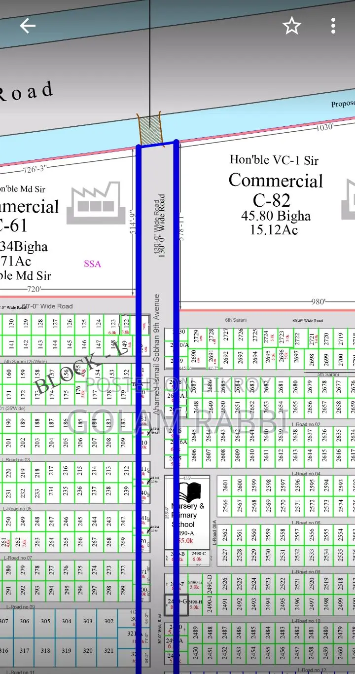 Land for Sale @ Basundhara Block L 4 Katha South