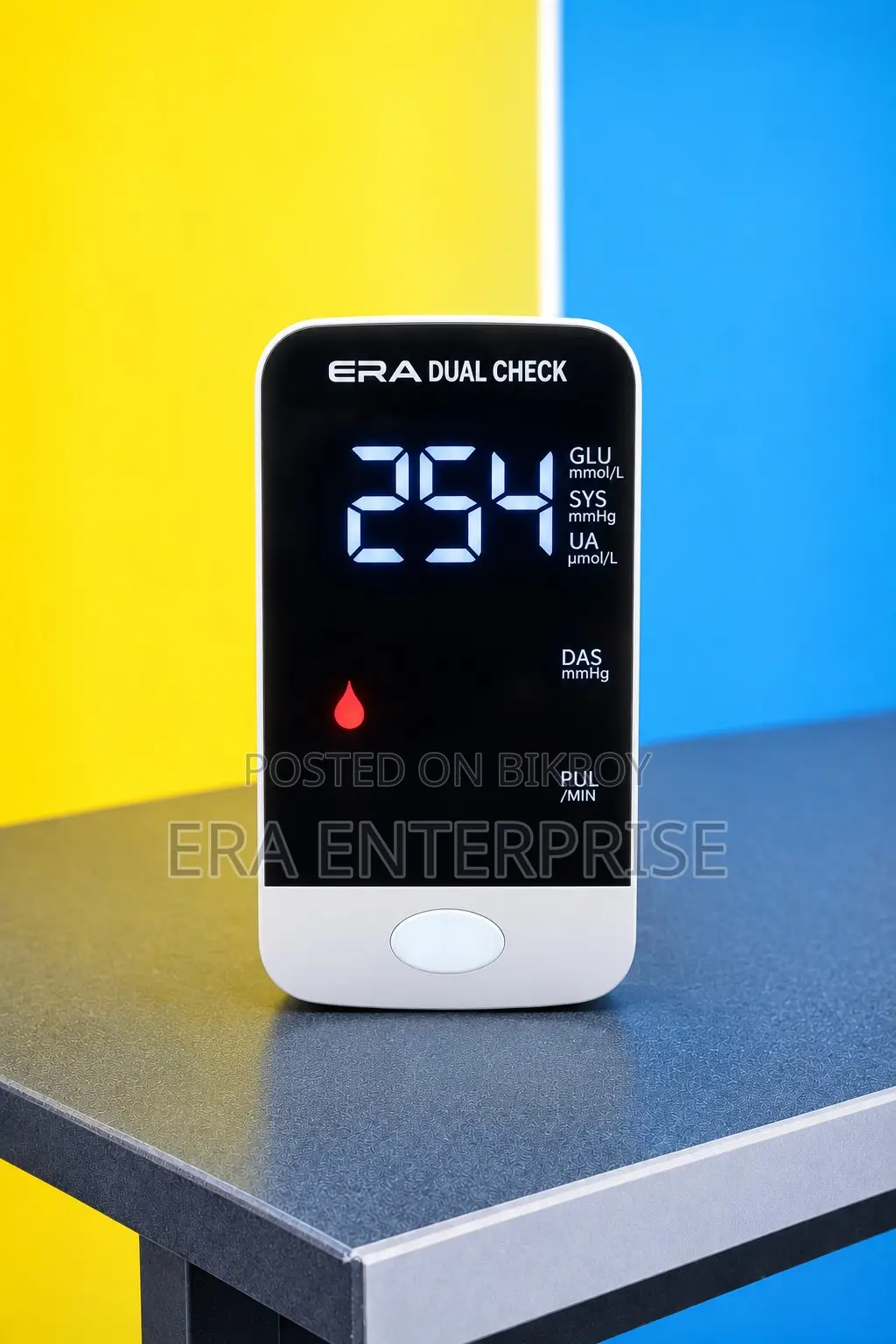 ERA Dual Check 2-in-1 Blood Glucose & Blood Pressure Monitor