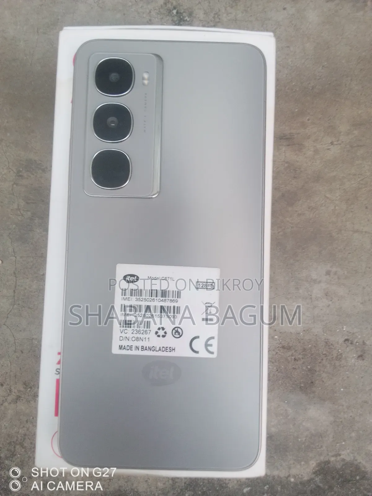 Itel City 100 128 GB Silver