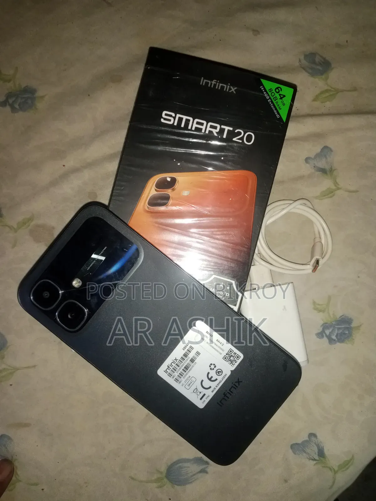 Infinix Smart 20 64 GB Black