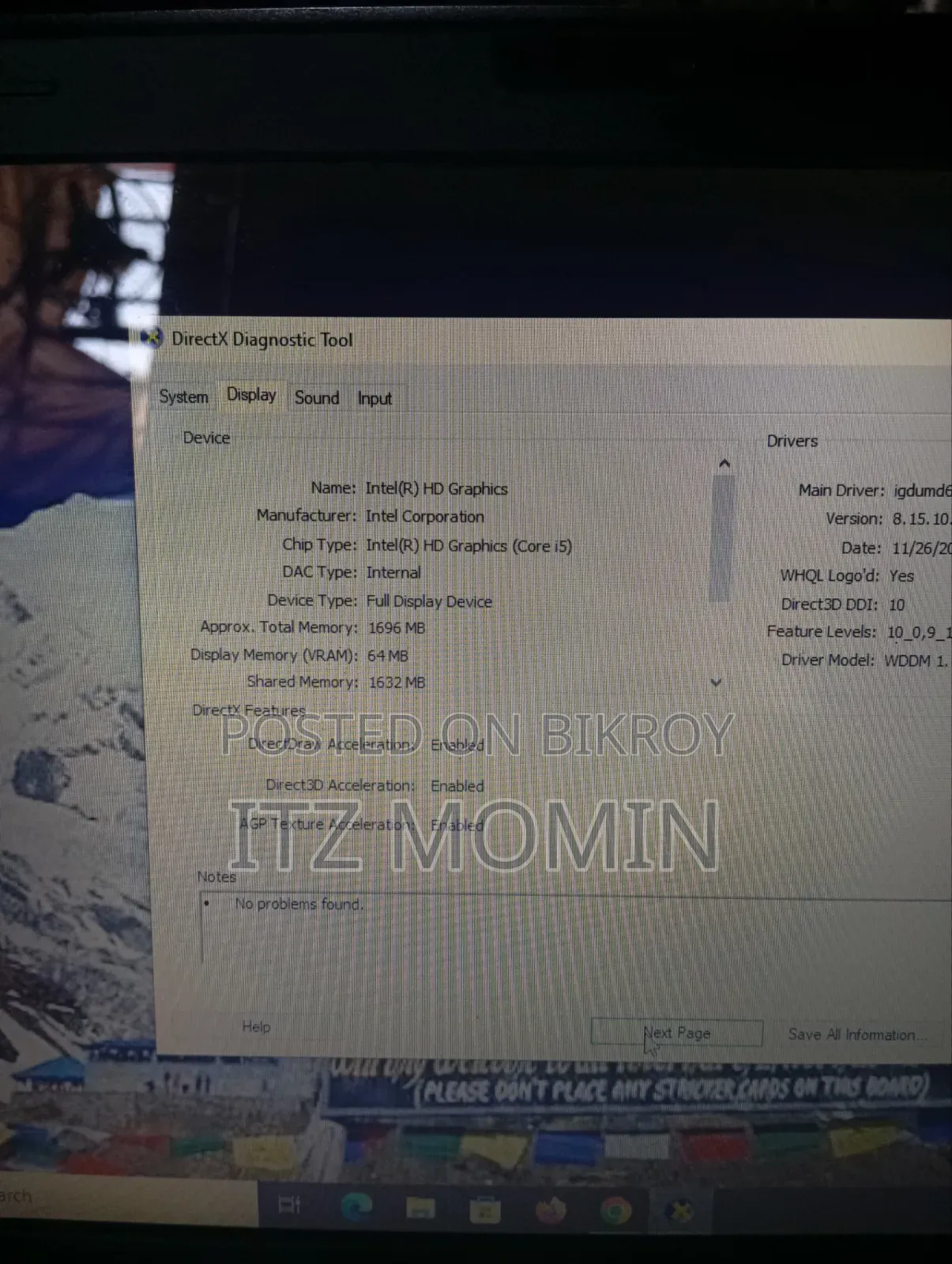 Laptop Advent 6GB Intel Core i3 HDD 512GB