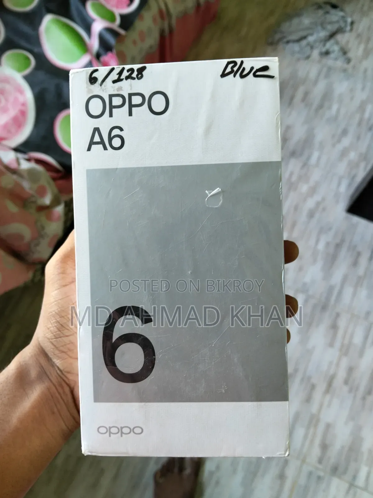 নতুন অপো এ৬ ১২৮ জিবি নীল