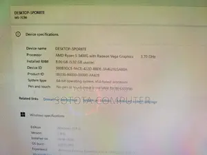 Desktop Computer MSI 8GB AMD Ryzen 5 SSD 256GB