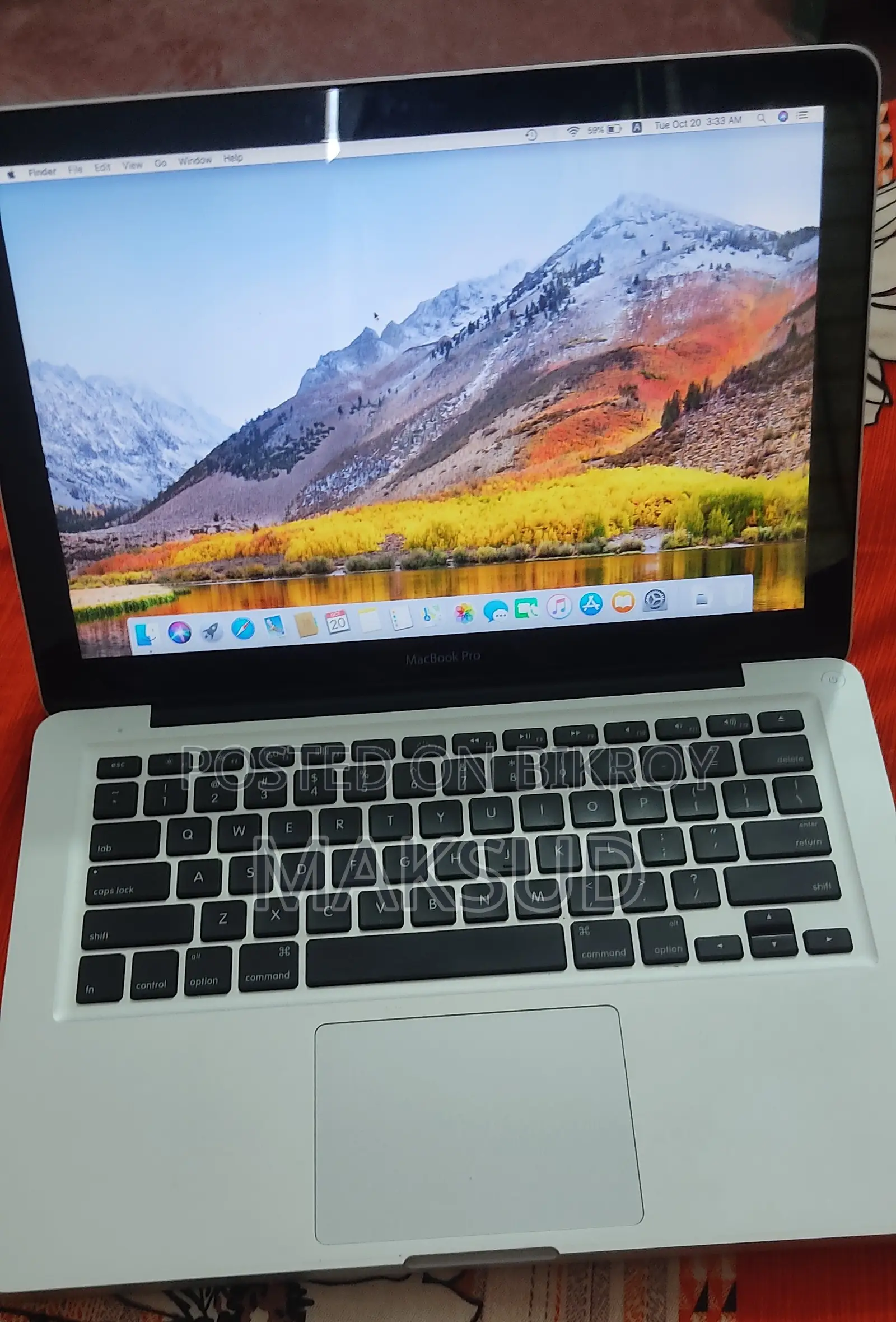 Laptop Apple MacBook 2012 8GB Intel Core i5 HDD 256GB