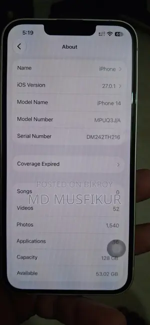 Apple iPhone 14 128 GB White