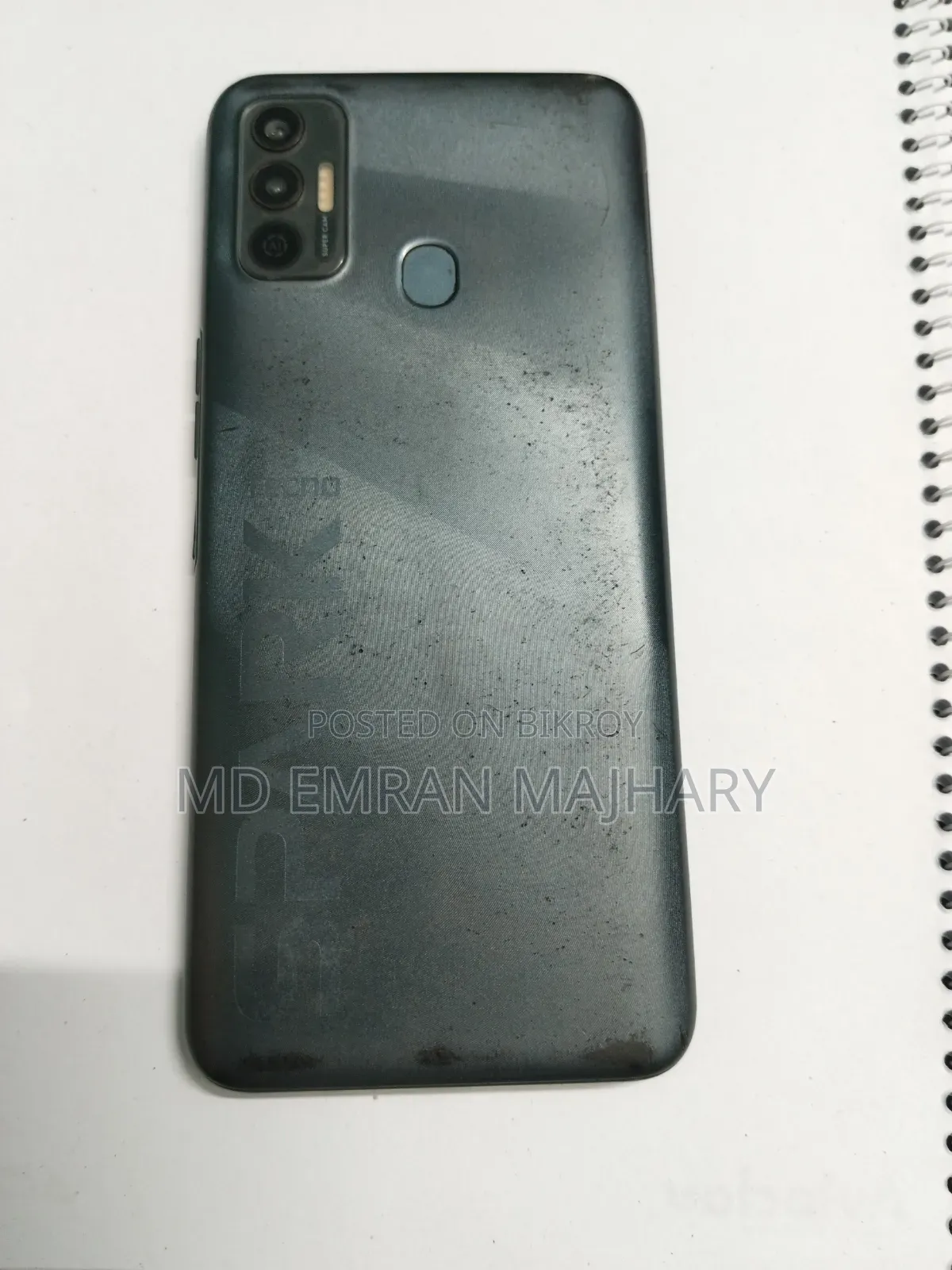 Tecno Spark 7 64 GB Black