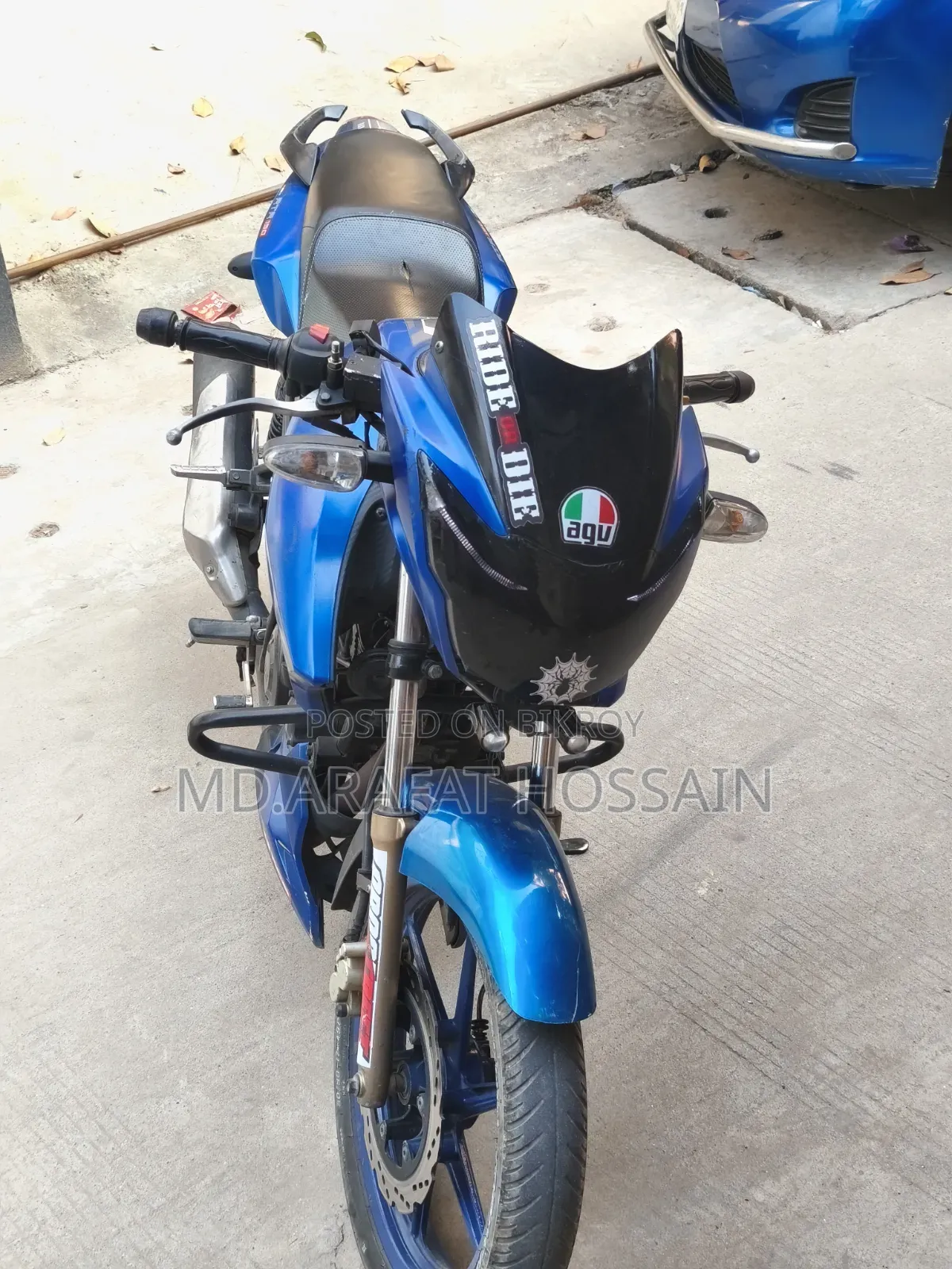 টিভিএস আপাচি আরটিআর ১৬০ টুভি ২০১৮ নীল