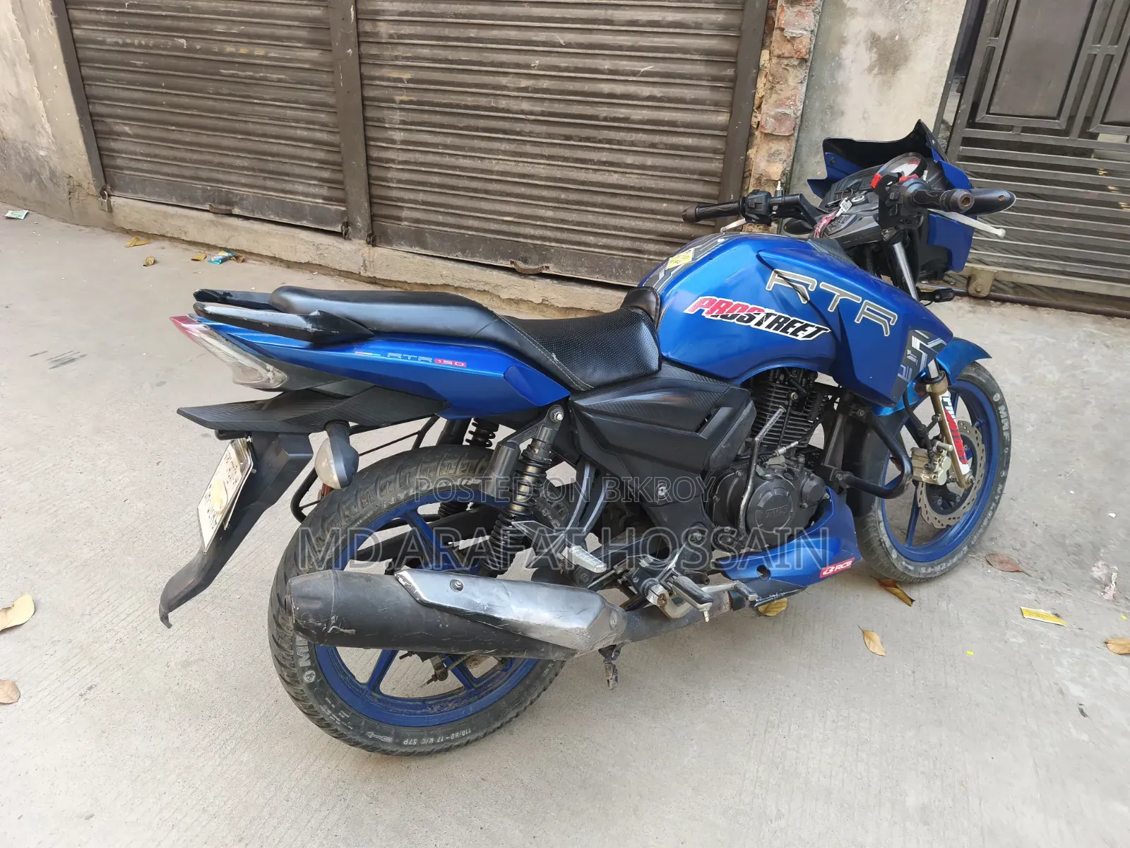 টিভিএস আপাচি আরটিআর ১৬০ টুভি ২০১৮ নীল