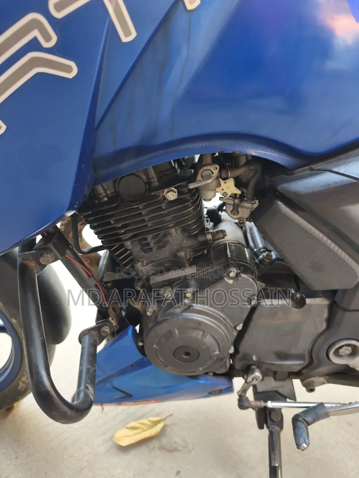 টিভিএস আপাচি আরটিআর ১৬০ টুভি ২০১৮ নীল
