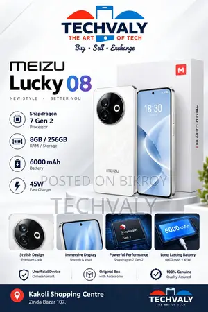 New Meizu Lucky 08 256 GB White