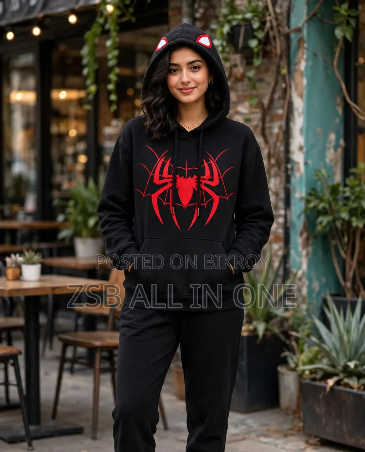 Spiderman Ladies Hoodie