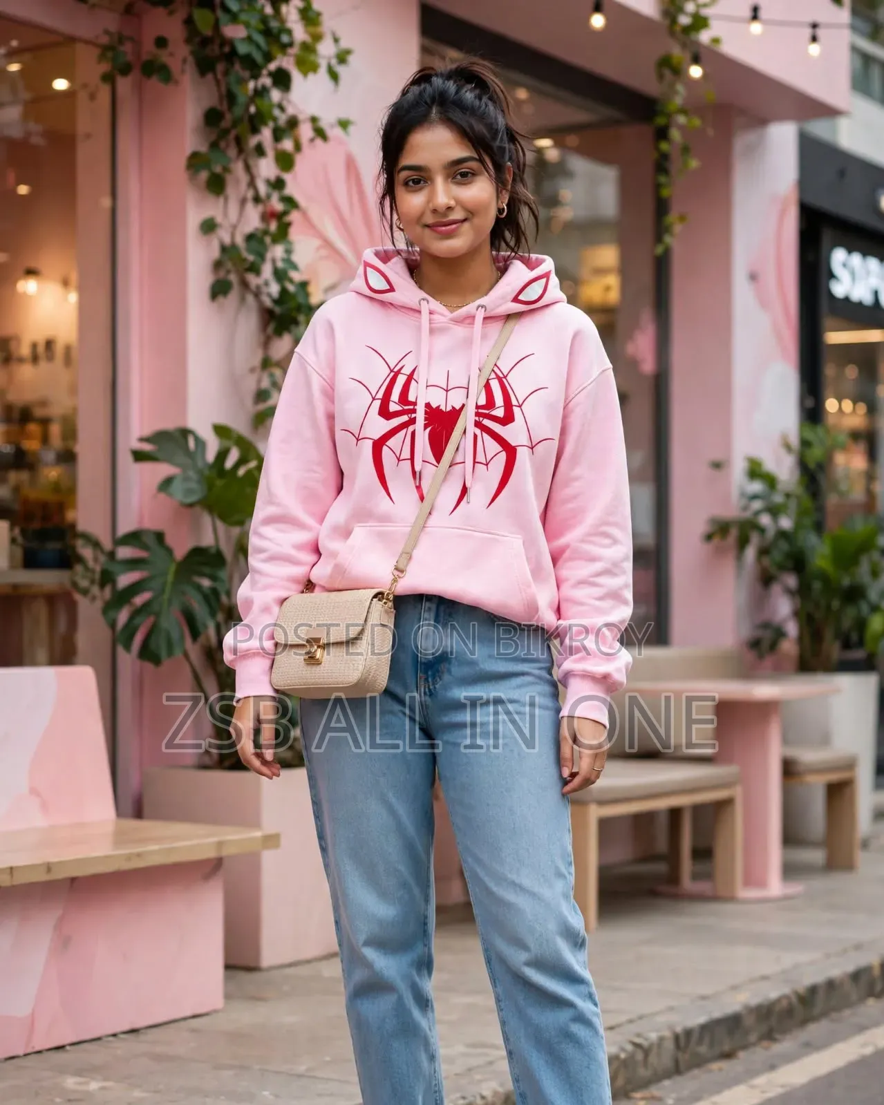 Spiderman Ladies Hoodie