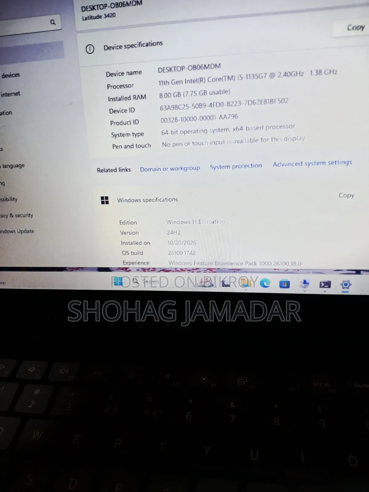 New Laptop Dell Inspiron 14 8GB Intel Core i5 HDD+SSD 256GB