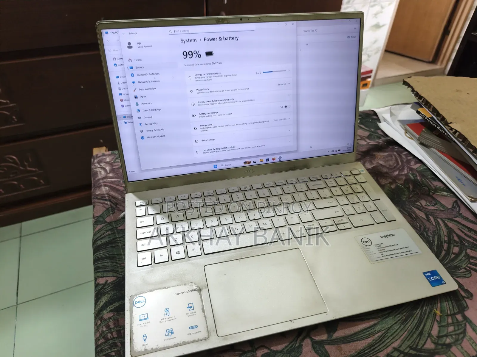 Laptop Dell Inspiron 15 8GB Intel Core i5 SSD 512GB