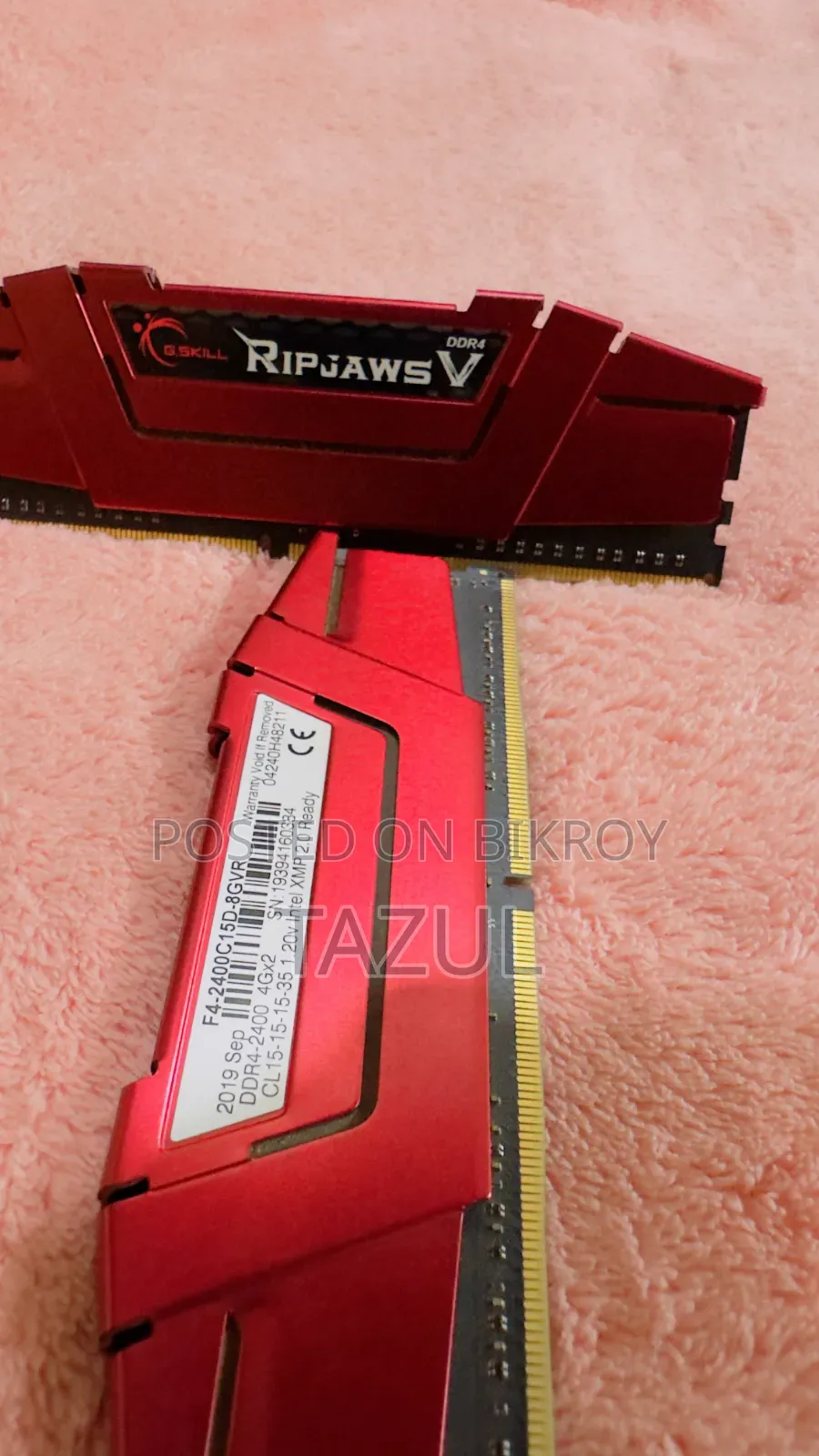 G.SKILL Value 4GB DDR4 2400Mhz RAM 4+4 Totally 8gb Sell Hobe