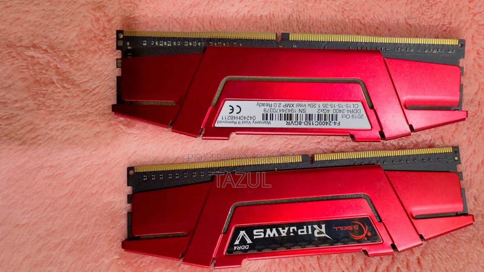 G.SKILL Value 4GB DDR4 2400Mhz RAM 4+4 Totally 8gb Sell Hobe