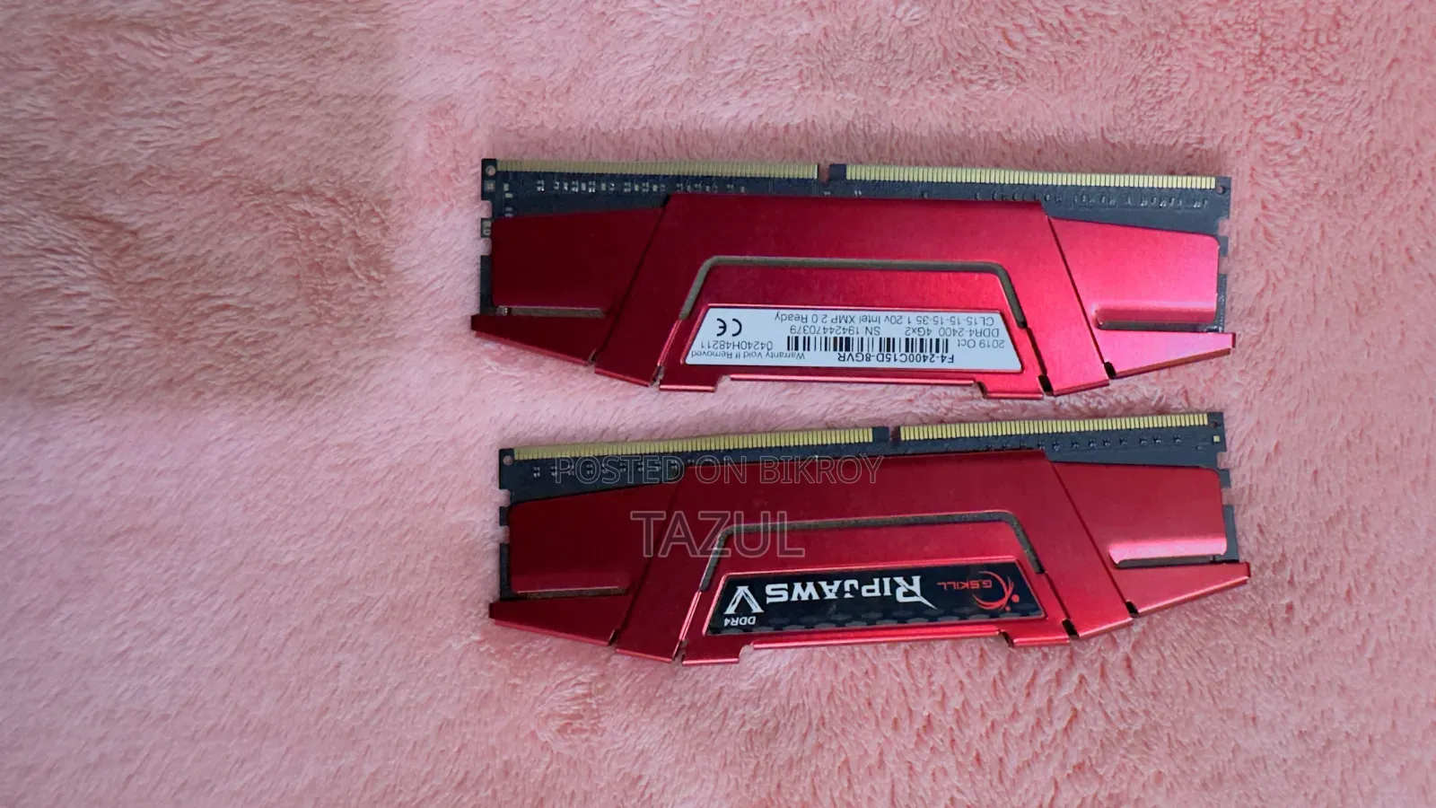 G.SKILL Value 4GB DDR4 2400Mhz RAM 4+4 Totally 8gb Sell Hobe