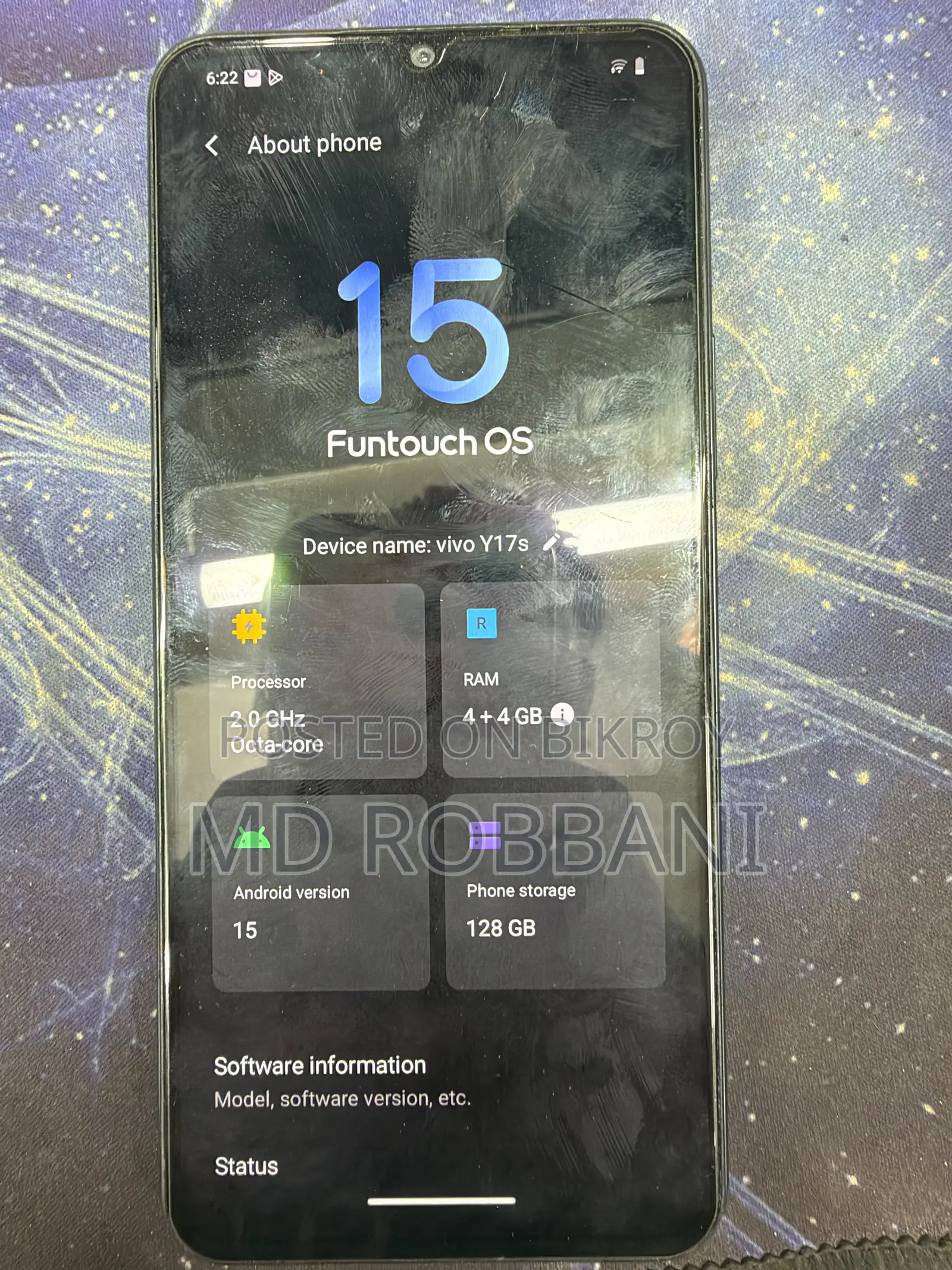 Vivo Y17s 128 GB Graphite