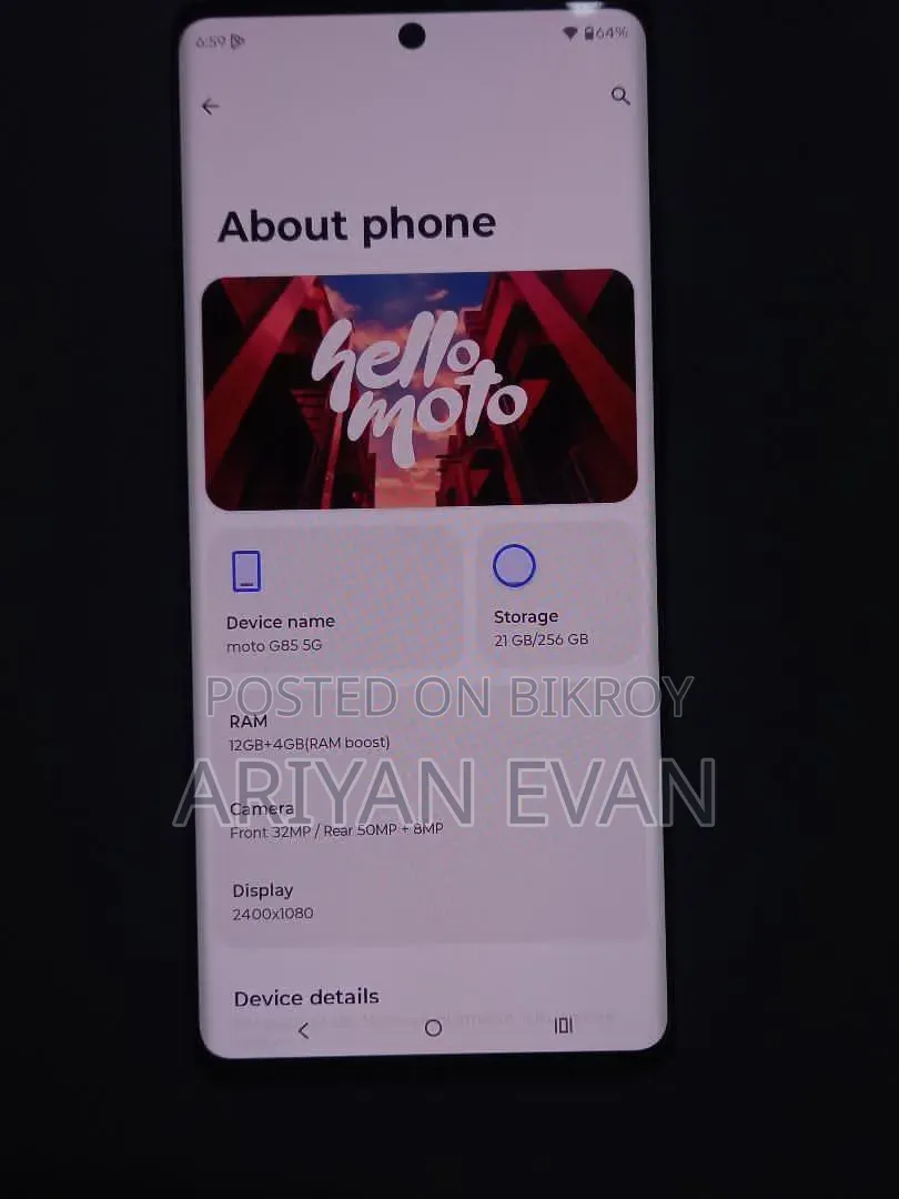 Motorola Moto G85 256 GB Purple