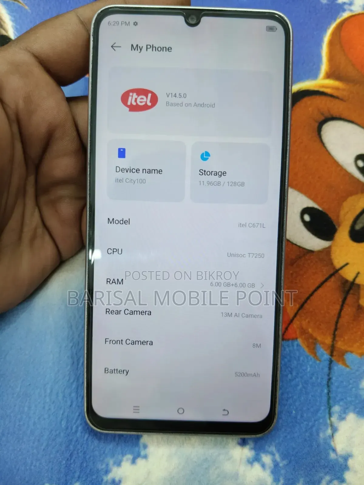Itel City 100 128 GB Gray