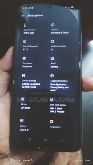 Oppo A16K 32 GB Blue