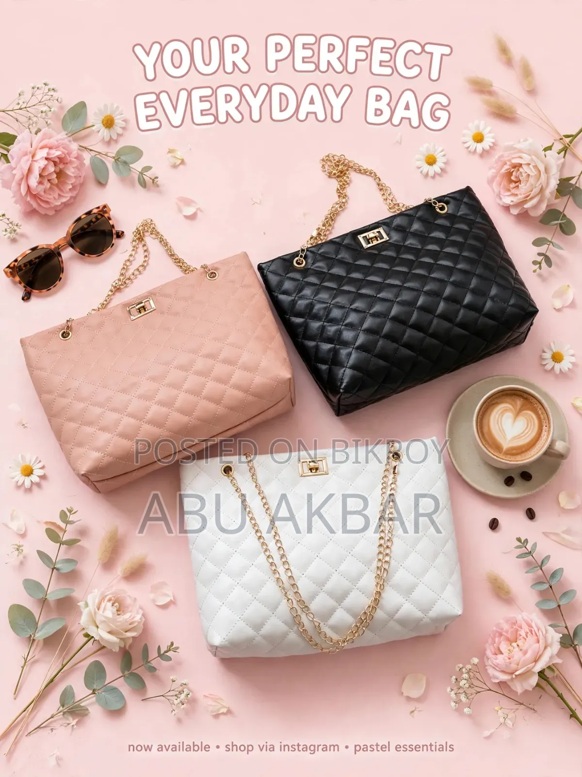 Premium Imported Quilted Bag for Women