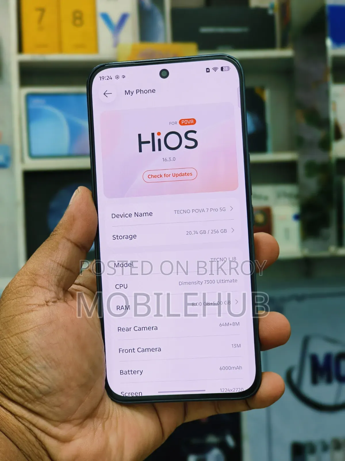 Tecno Pova 7 Pro 5G 256 GB Black