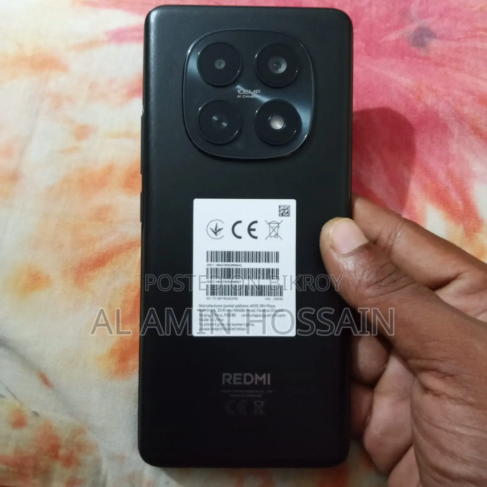 New Xiaomi Redmi Note 15 256 GB Black