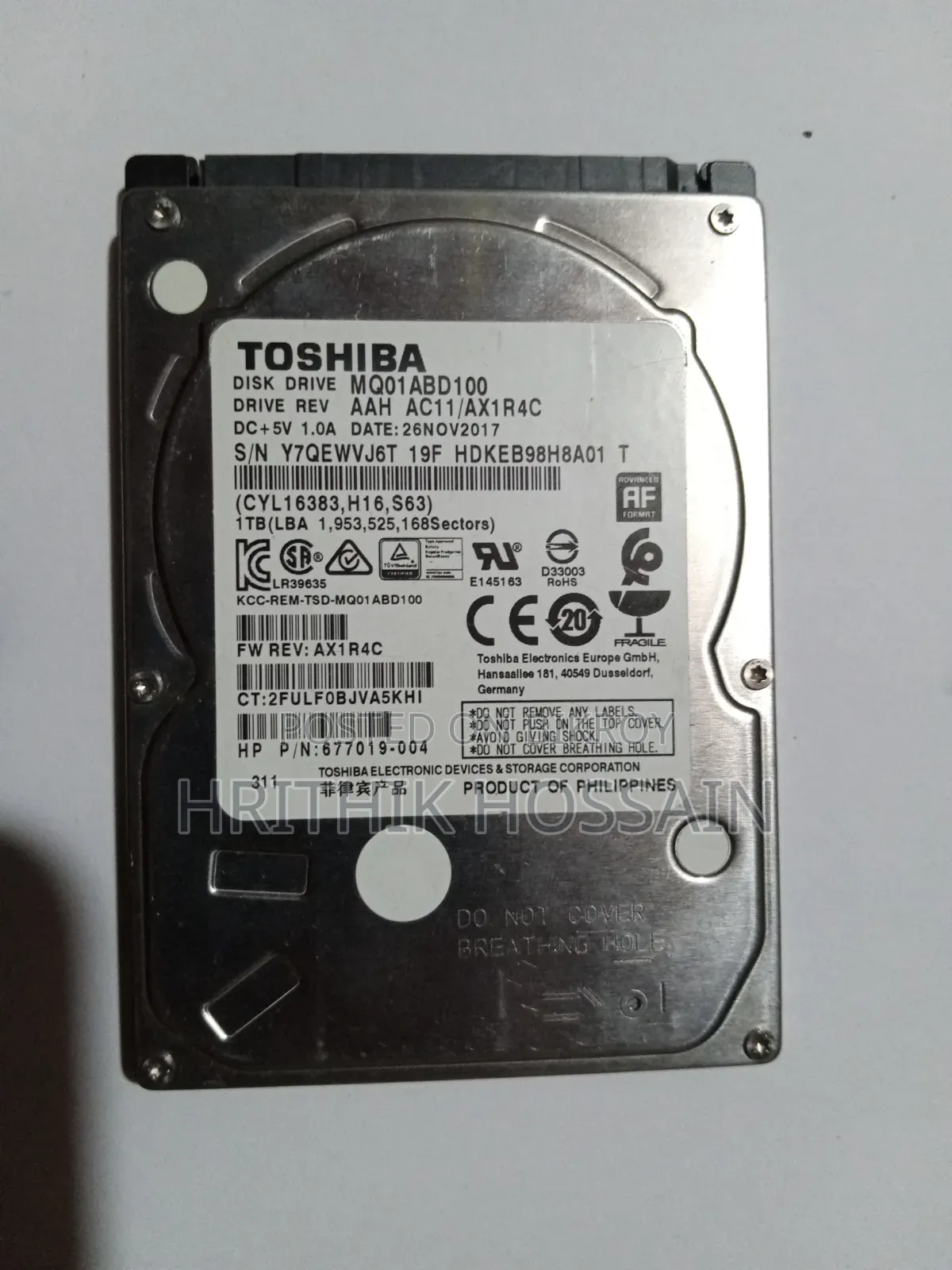 Toshiba 1TB HDD