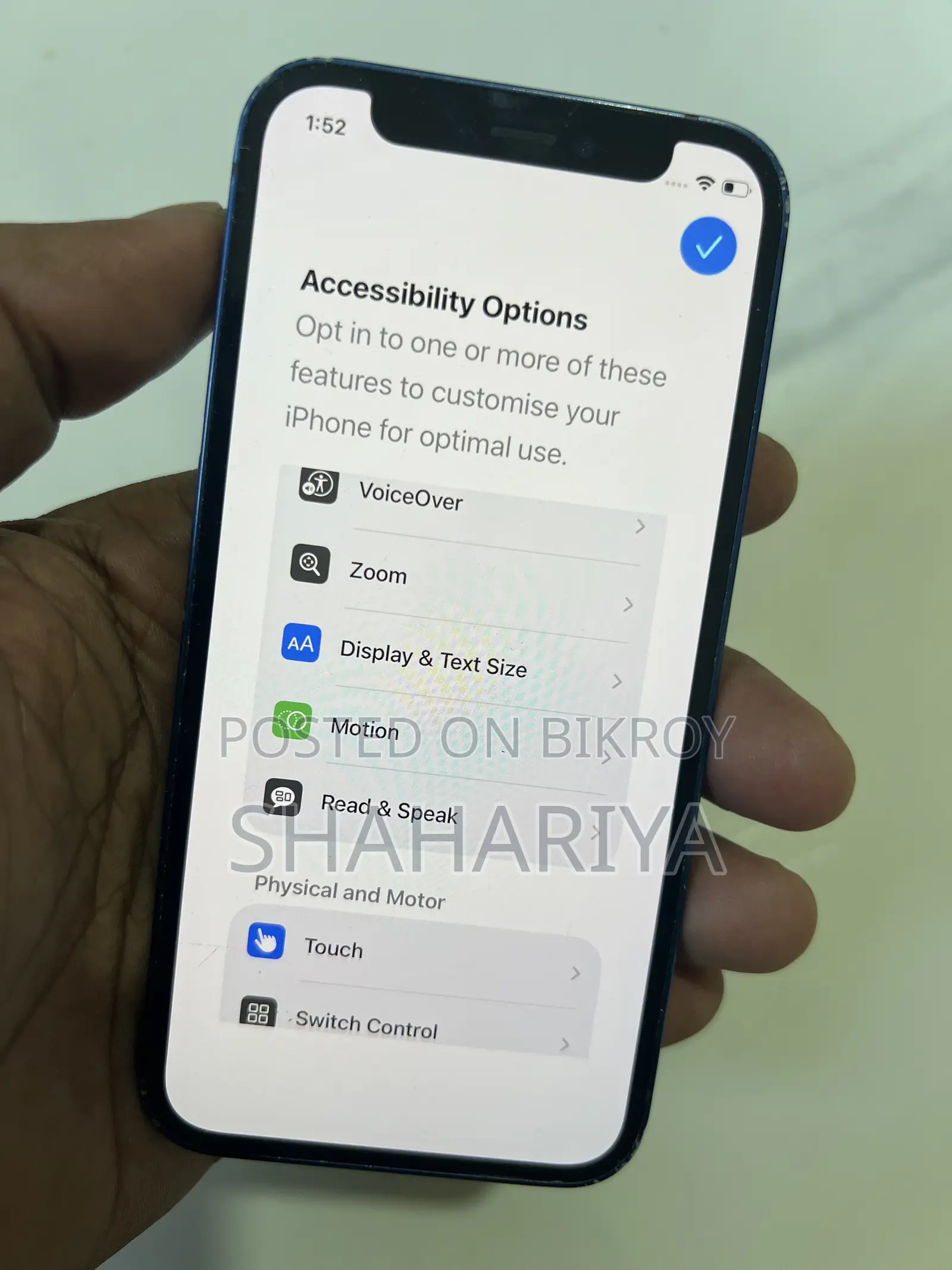 অ্যাপল আইফোন ১২ মিনি ১২৮ জিবি ব্লু