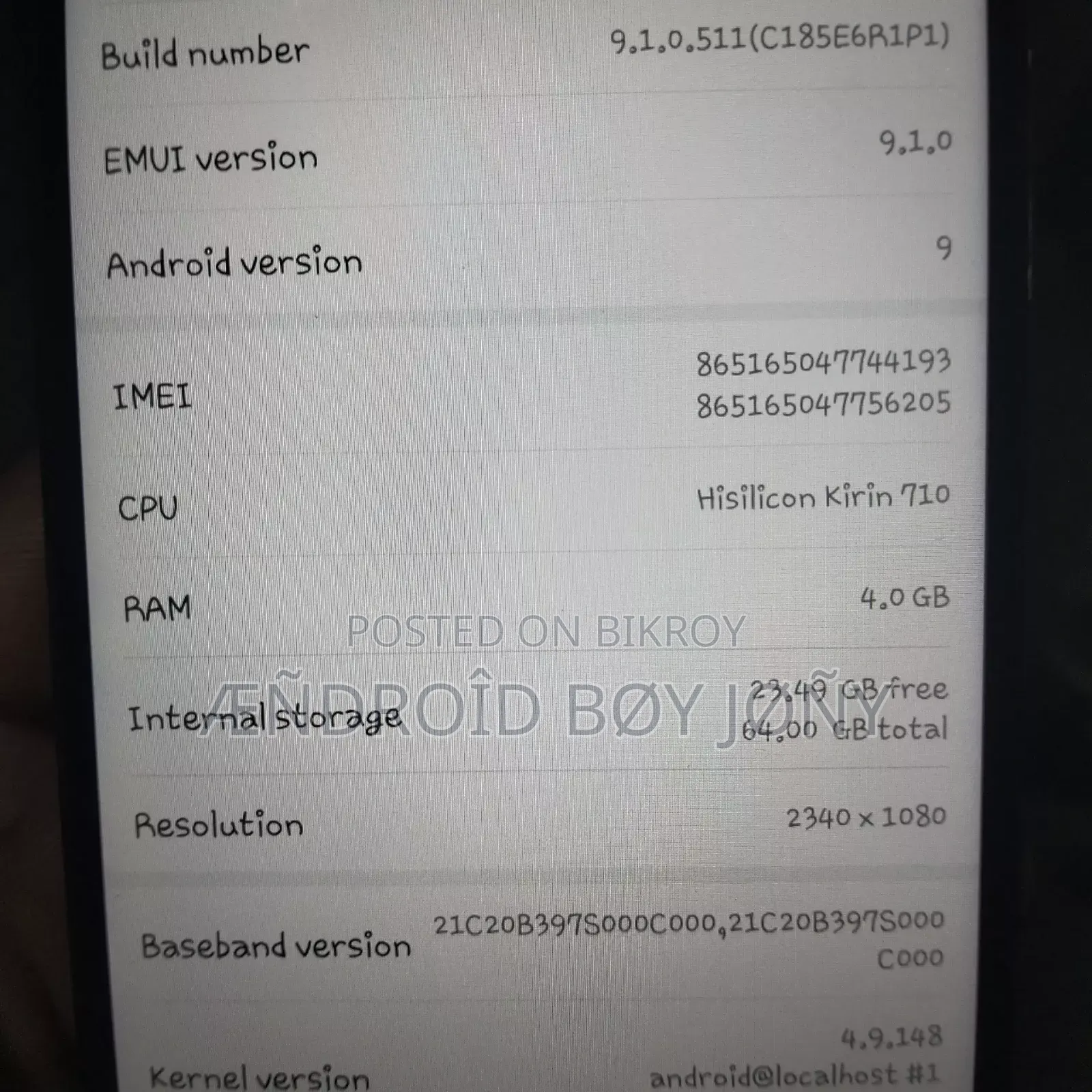 Huawei 64 GB Black