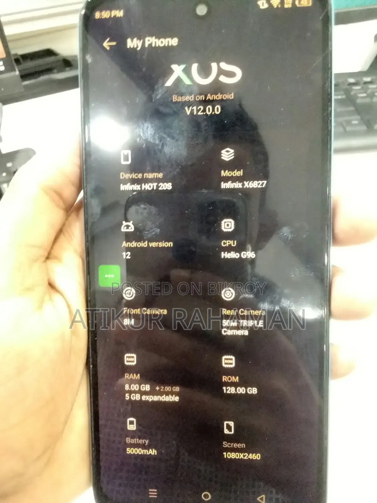 ইনফিনিক্স হট ২০এস ১২৮ জিবি ব্লু
