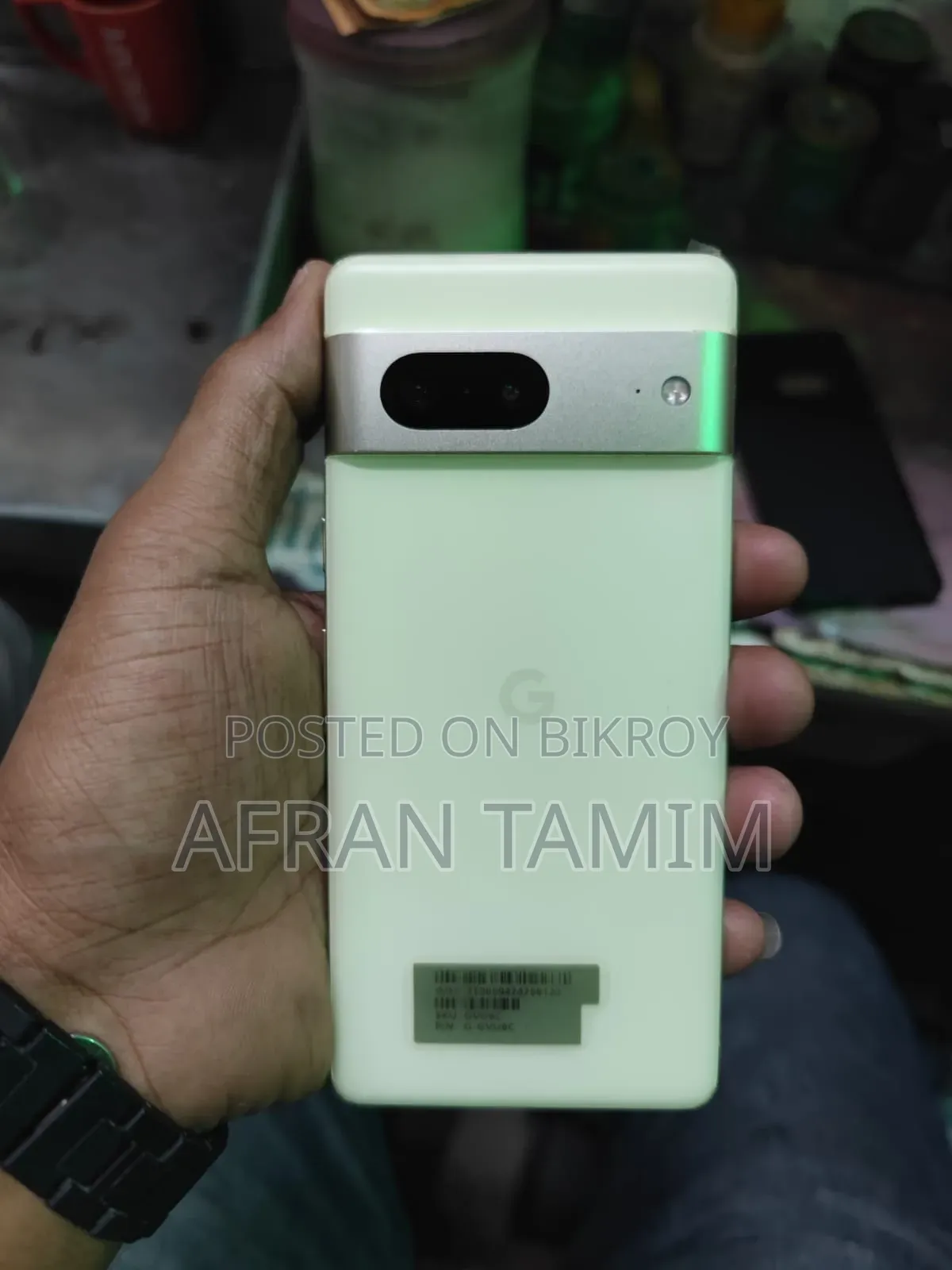 গুগল পিক্সেল ৭ ১২৮ জিবি গোল্ড