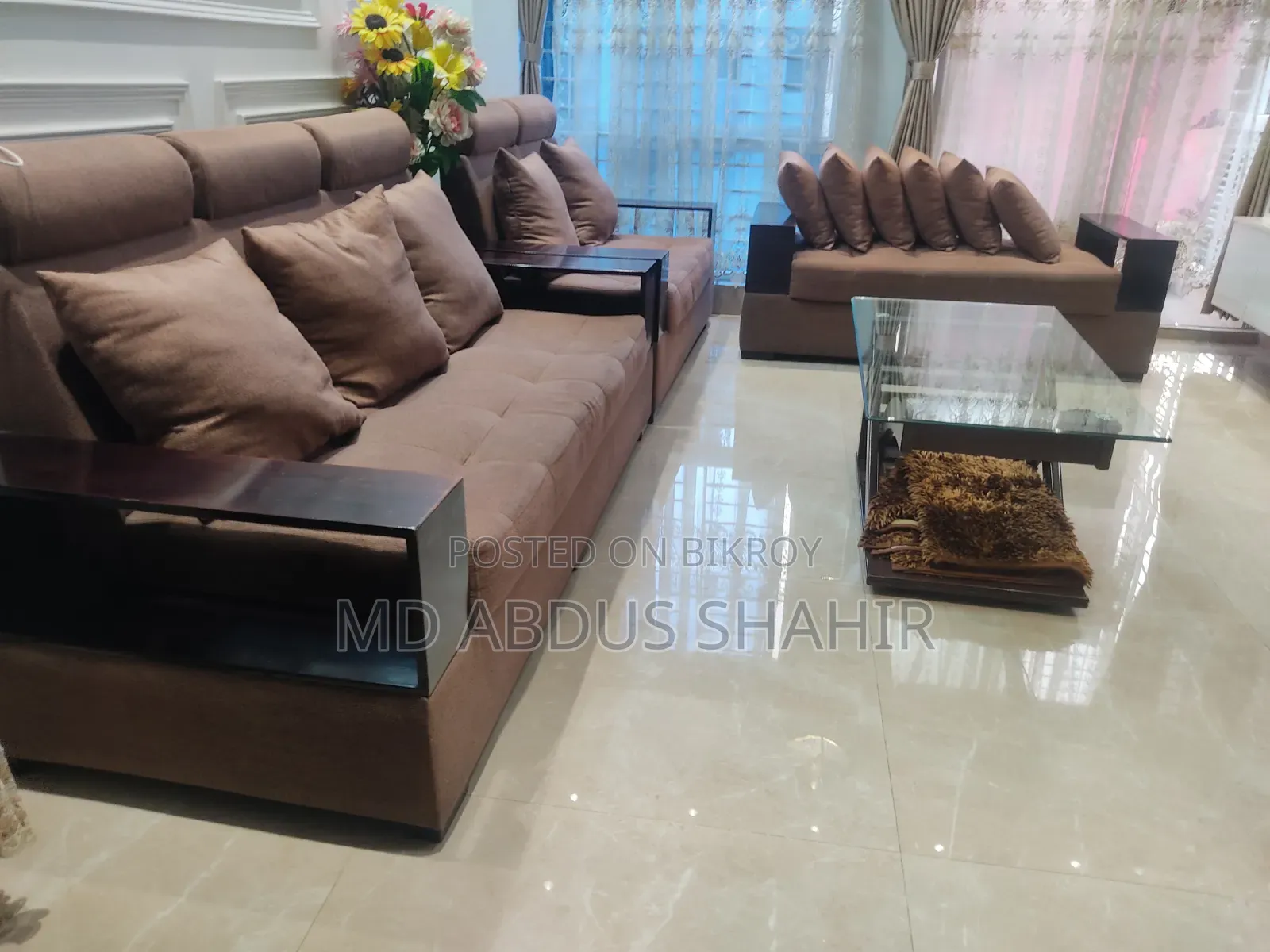 Selling Brown Sofa Set