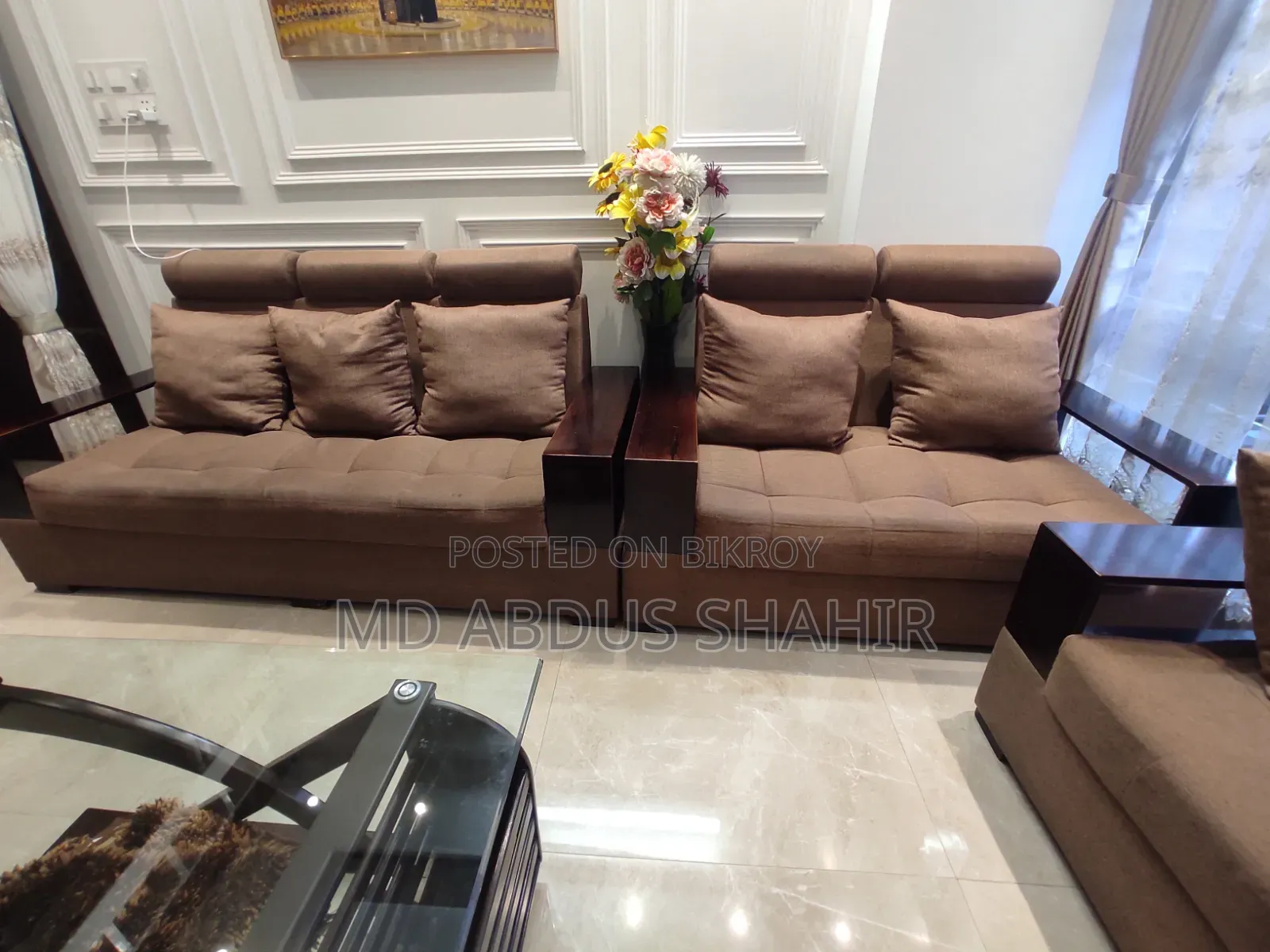 Selling Brown Sofa Set