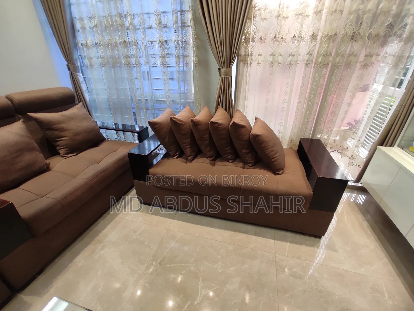 Selling Brown Sofa Set