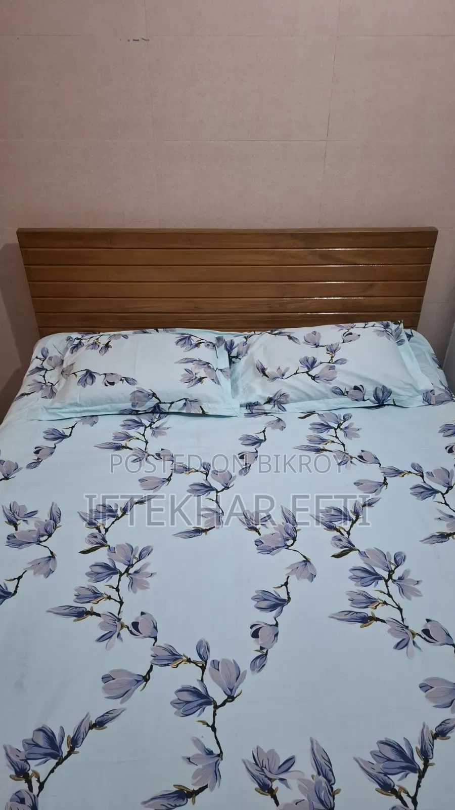 5 Feet by 7 Feet Original Teak Wood Bed