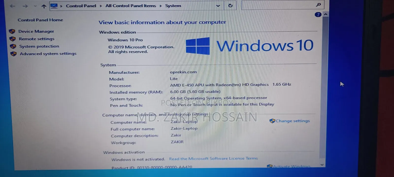 Laptop Toshiba Satellite C655D 6GB AMD SSD 128GB