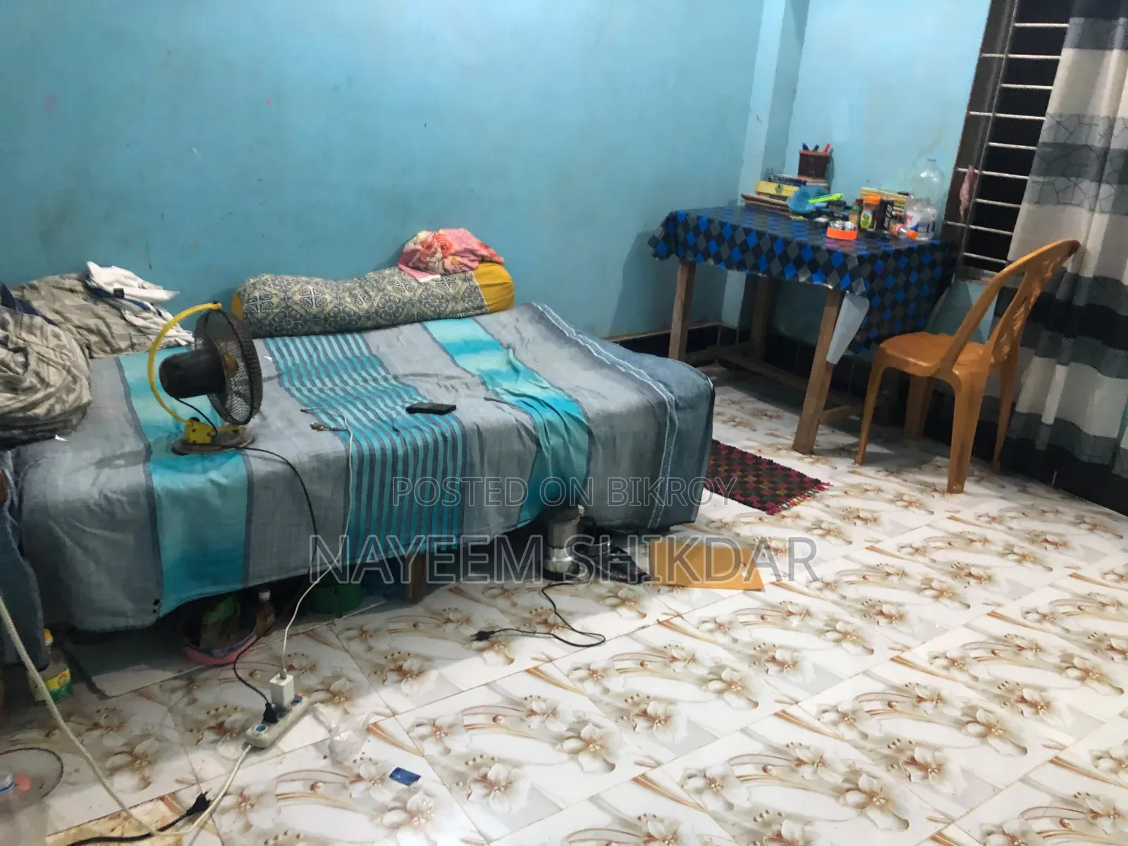 Bed ,Mattress, Study Table