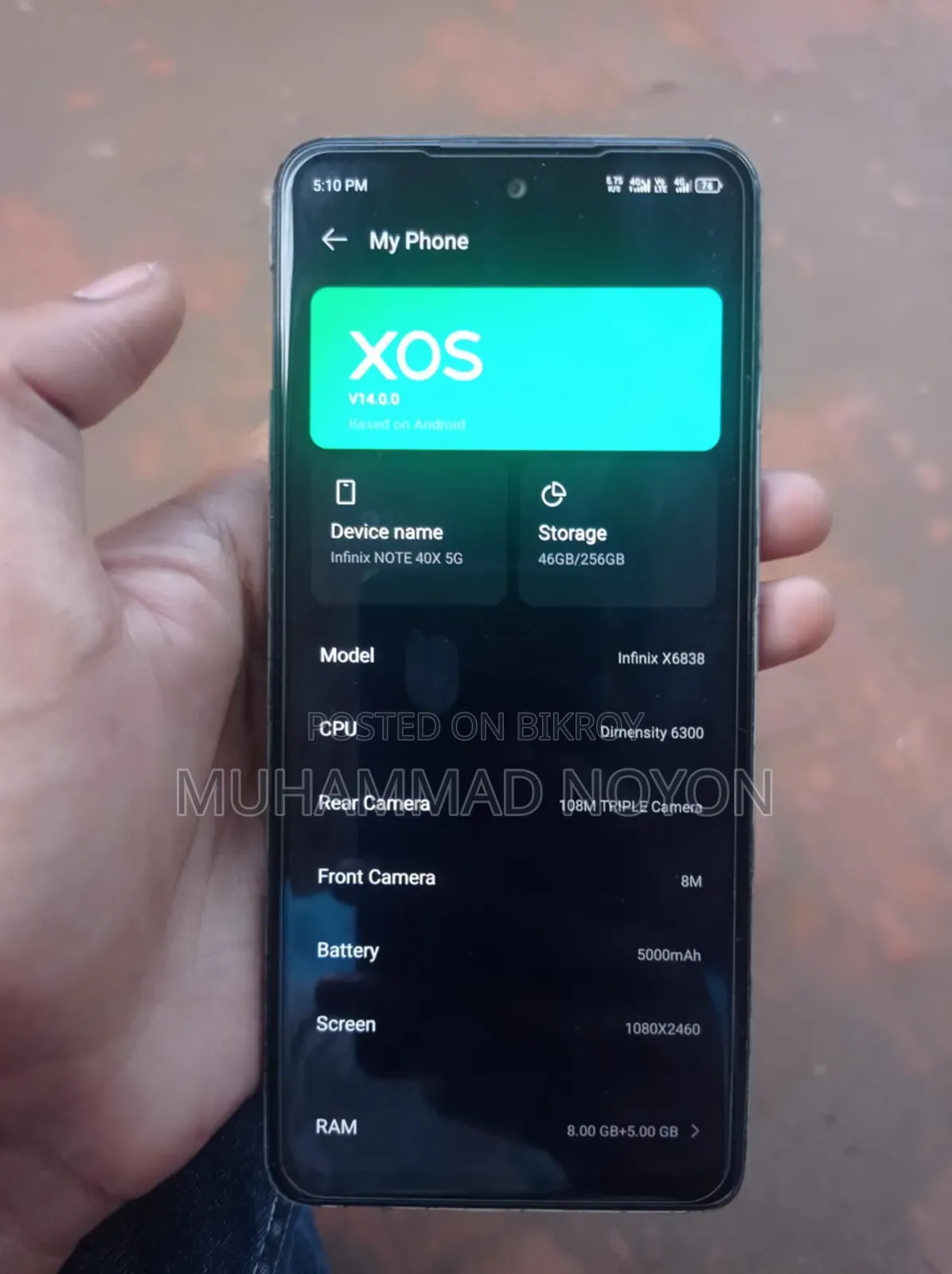 Infinix 256 GB Blue