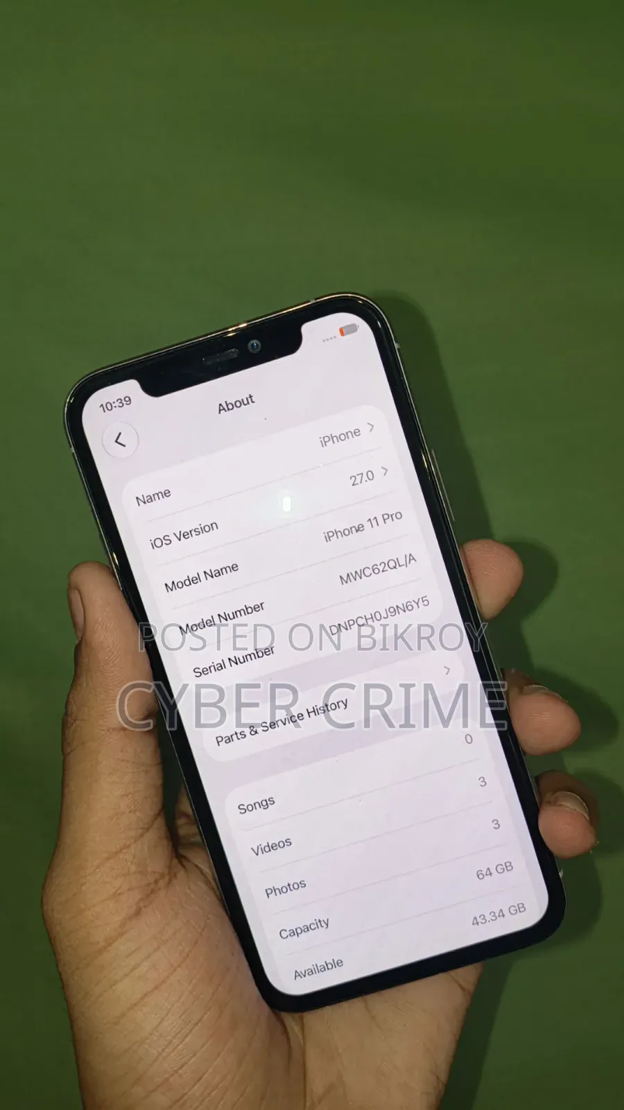 Apple iPhone 11 Pro 64 GB White