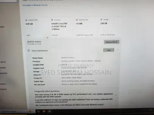 Desktop Computer 8GB Intel Core i3 SSD 256GB