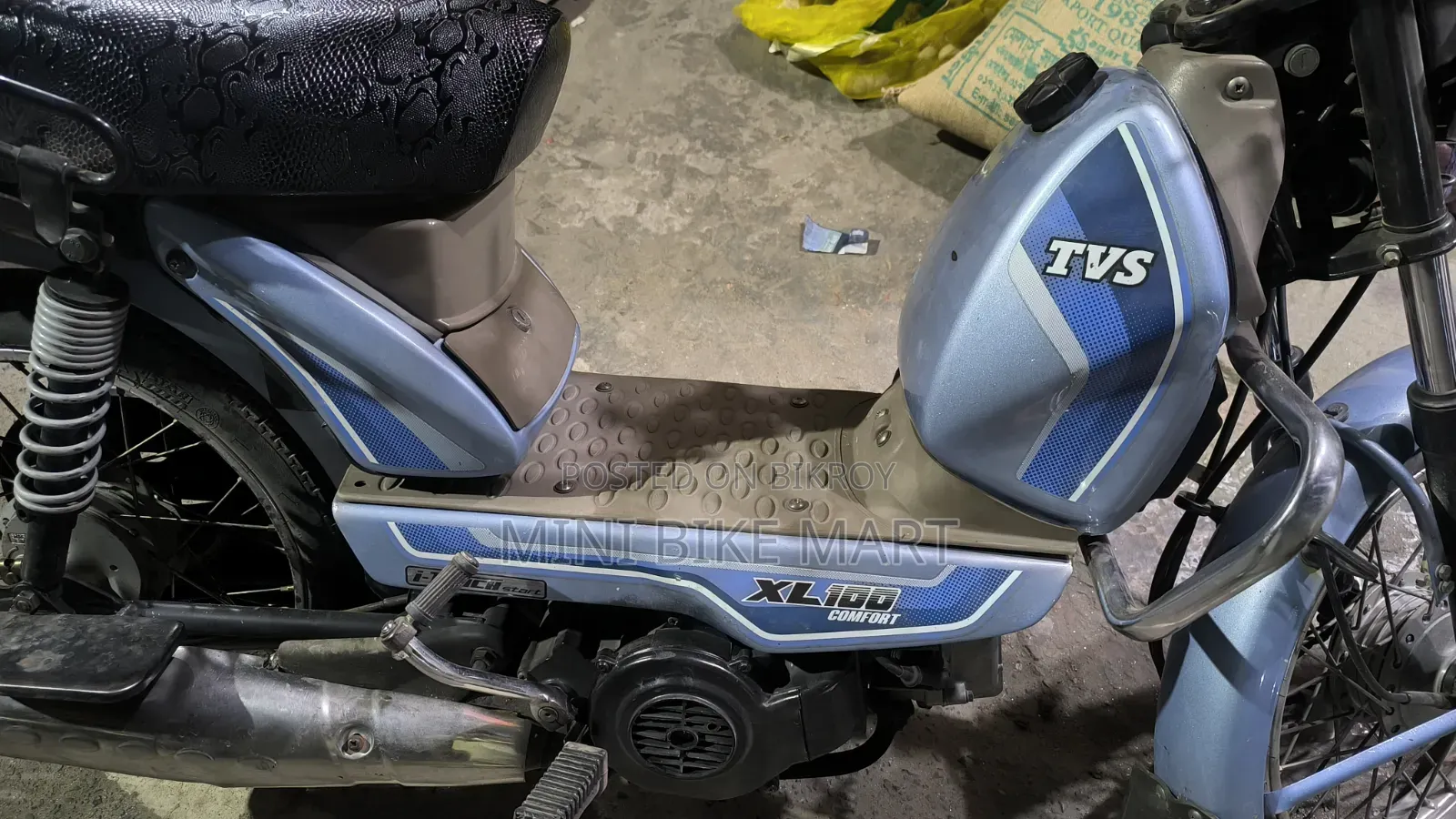 TVS XL 100 Comfort 2023 Blue