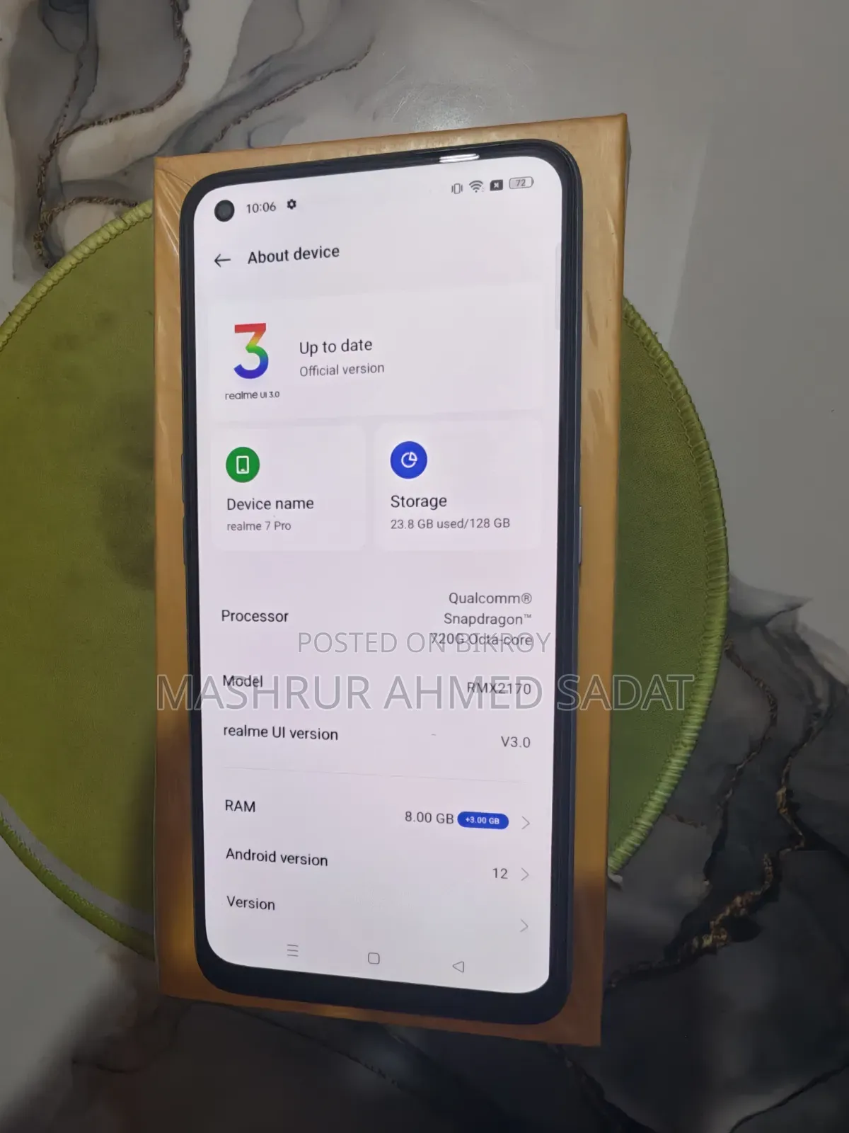 রিয়েলমি ৭ প্রো ১২৮ জিবি সিলভার