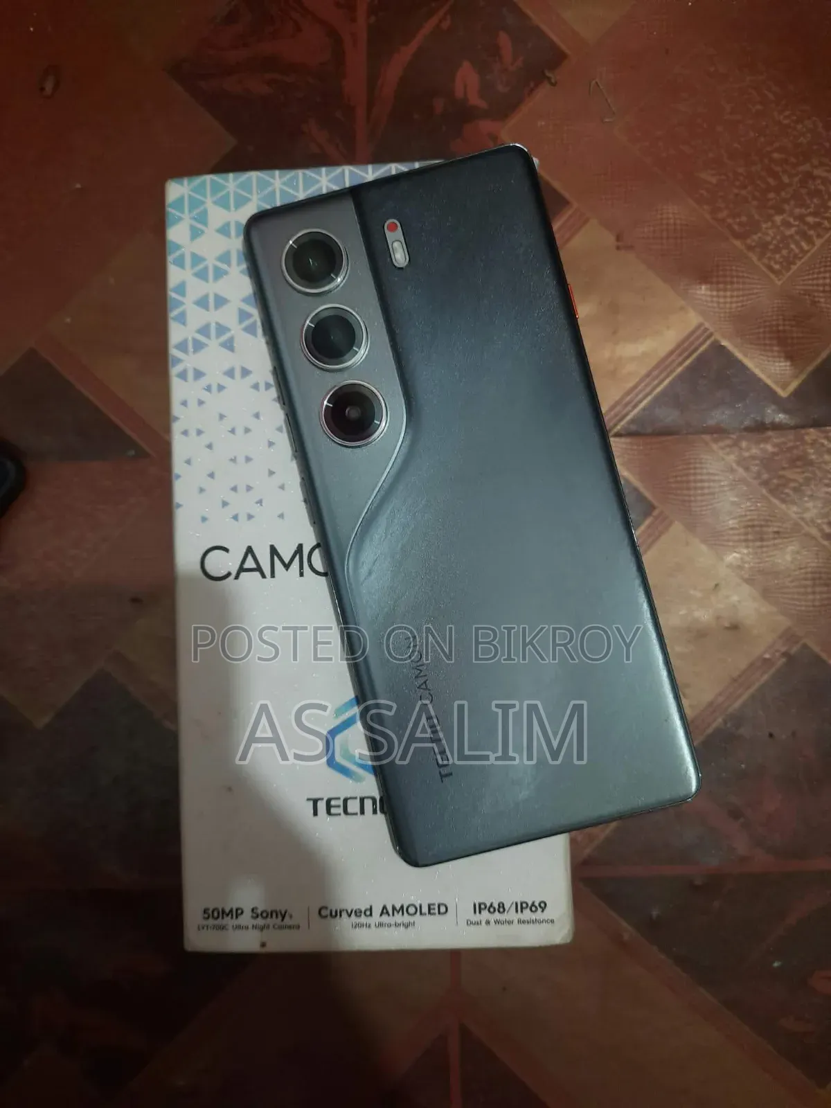 নতুন টেকনো ক্যামন ৪০ প্রো ৫জি ২৫৬ জিবি কালো