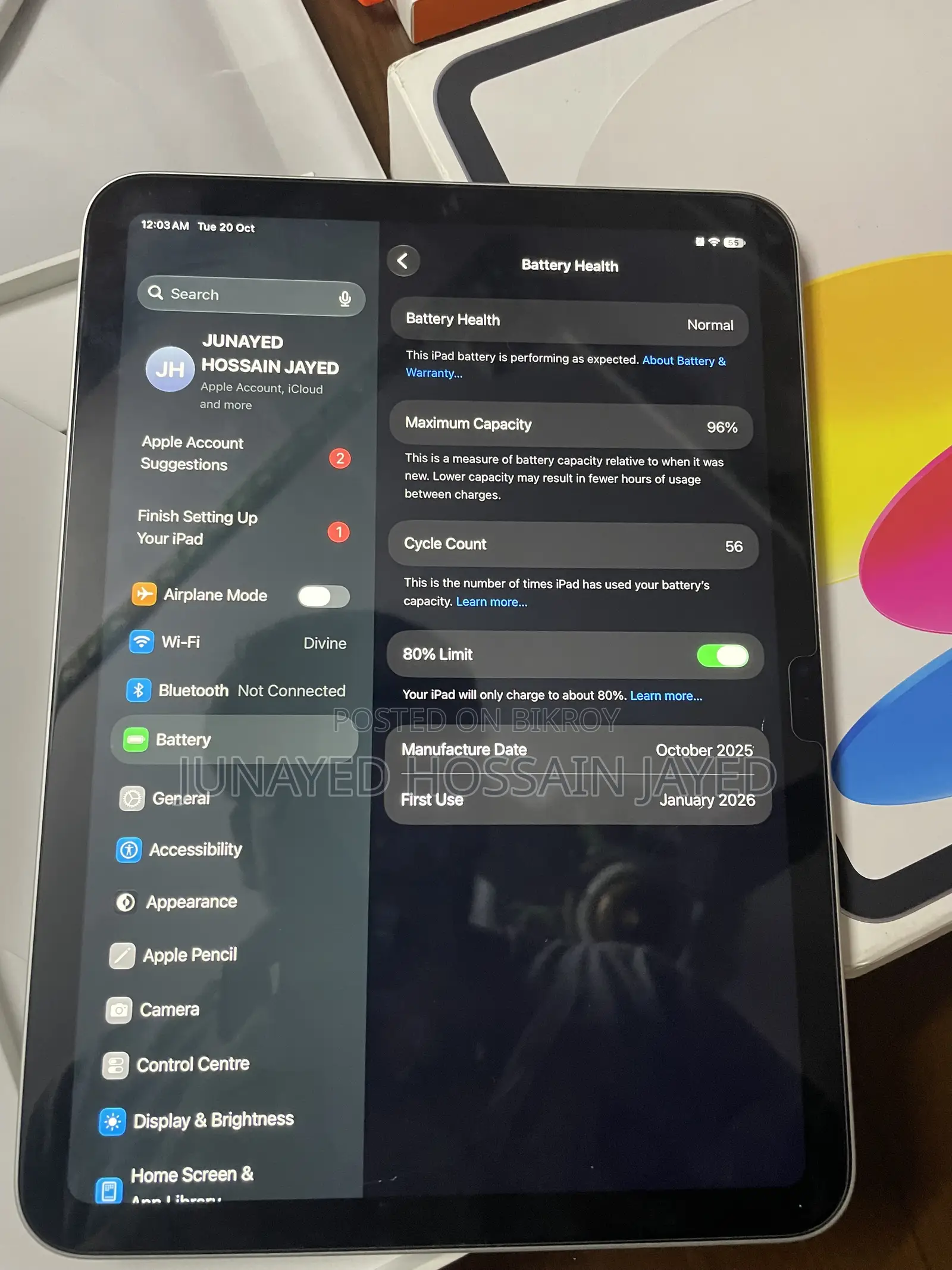 New Apple iPad (2025) 128 GB Silver