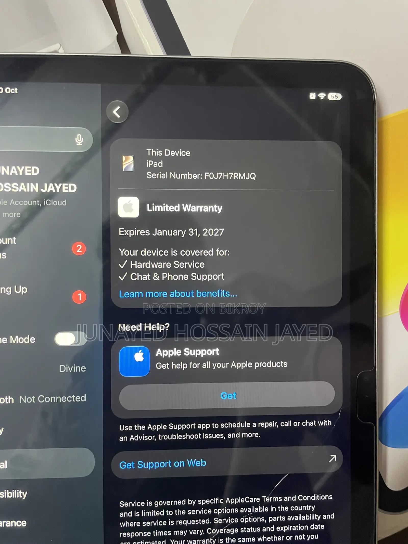 New Apple iPad (2025) 128 GB Silver