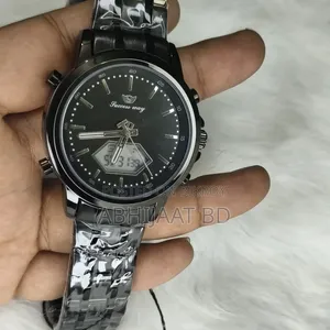 Premium Dual Display Chain Men's Watch