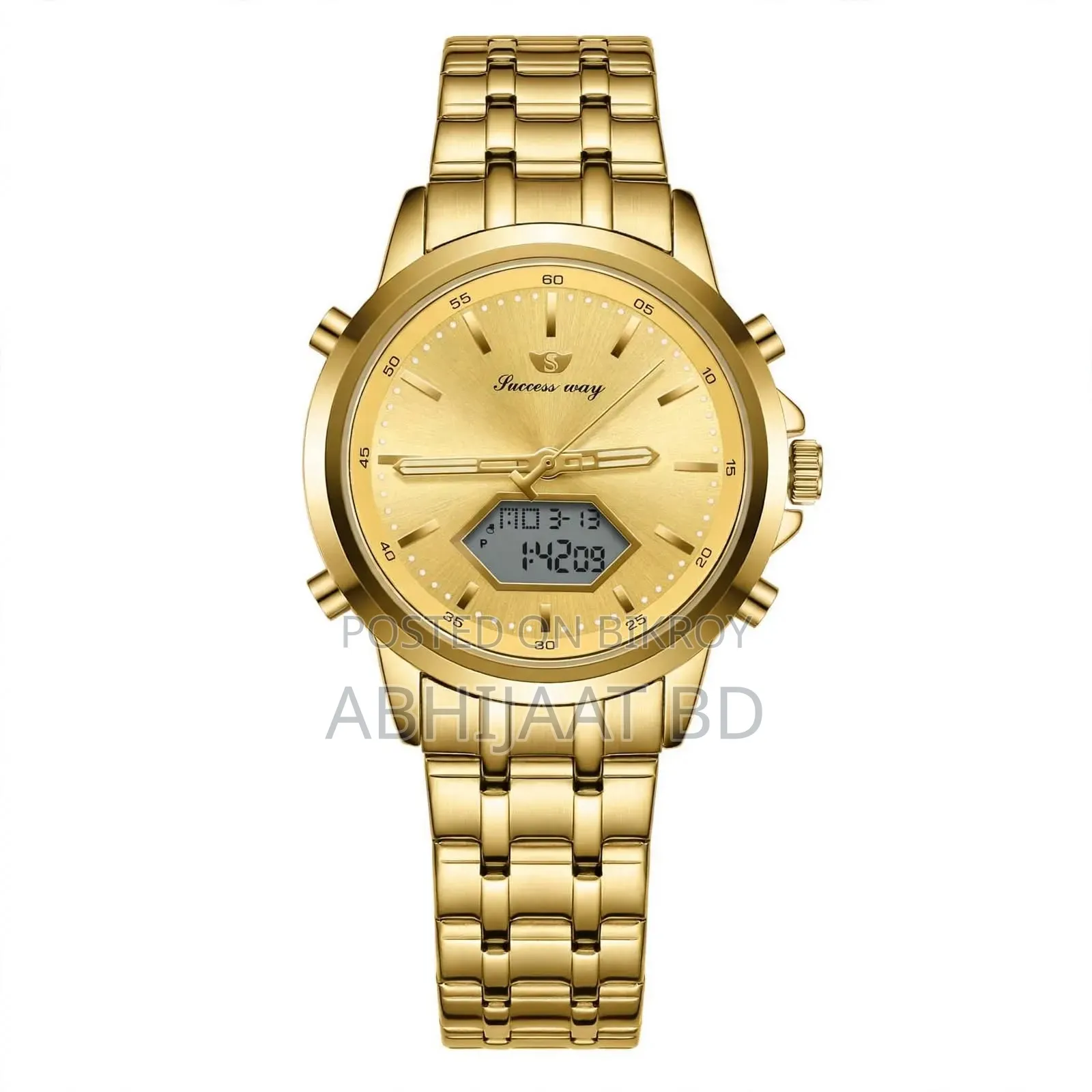 Premium Dual Display Chain Men's Watch